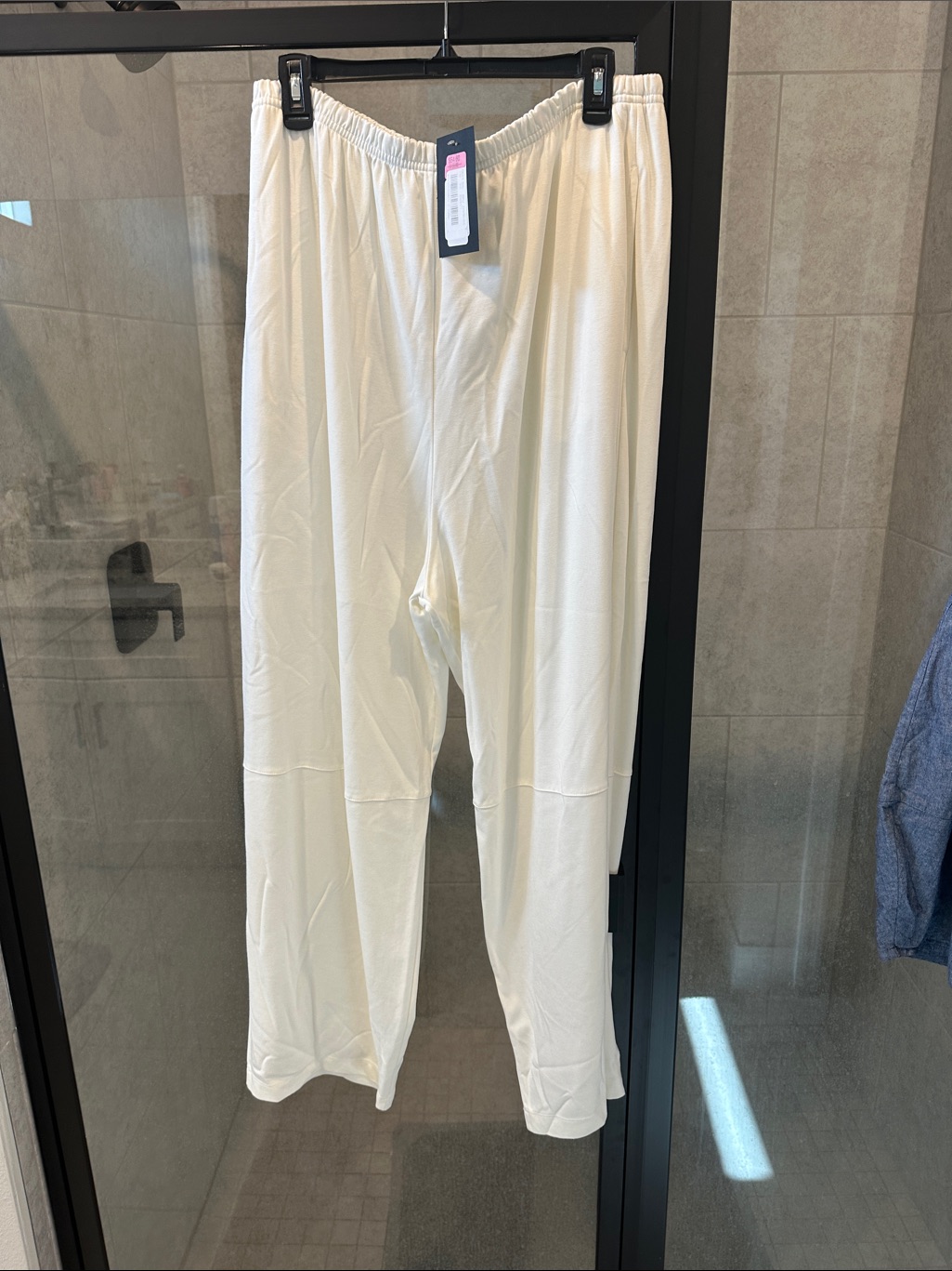 Bryn Walker Cream Wide-Leg Lounge Pants
